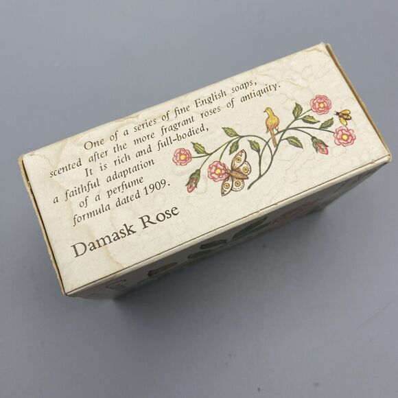 Crabtree & Evelyn Damask Rose Tudor Rose Country Bar Soap Box 3.5 Oz 3029 - Picture 3 of 6